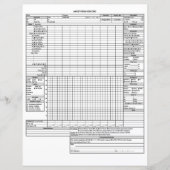 基礎麻酔記録 (正面)