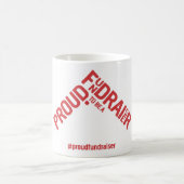 基金調達者のキャンペーン商品があること誇りを持った コーヒーマグカップ (中央)
