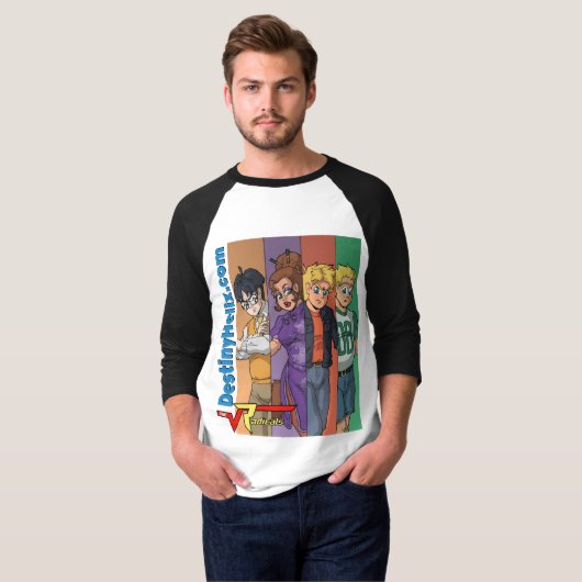 基-本管によって投げられる"人種差別" Tシャツ (正面フル)