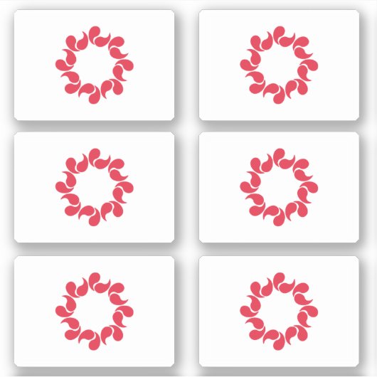 埼玉県国旗 シール (正面)