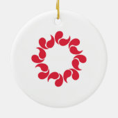 埼玉県国旗 セラミックオーナメント (裏面)