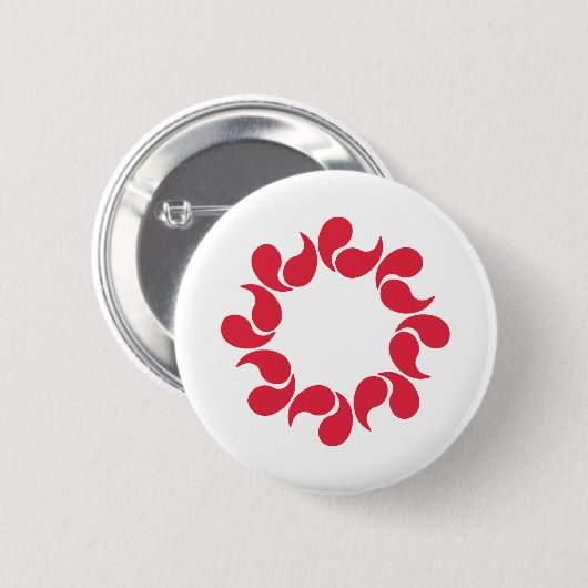 埼玉県国旗 缶バッジ (正面&裏面)