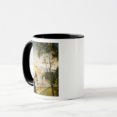 堀および2羽の白鳥の城と美化して下さい マグカップ (正面左)