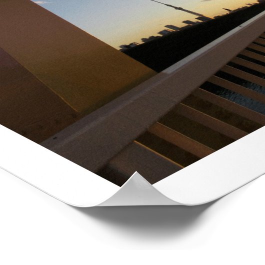 堀切日南橋の夕日:東京ポスター ポスター (角)