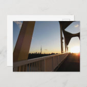 堀切日南橋の日没:東京 ポストカード (正面/裏面)