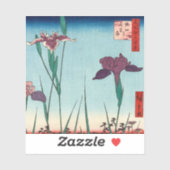 堀切菖蒲園1857年歌川広重 シール (シート)