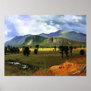 堀山、ニューハンプシャーBierstadt ポスター