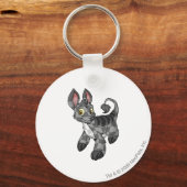 堀市松模様に キーホルダー (正面)