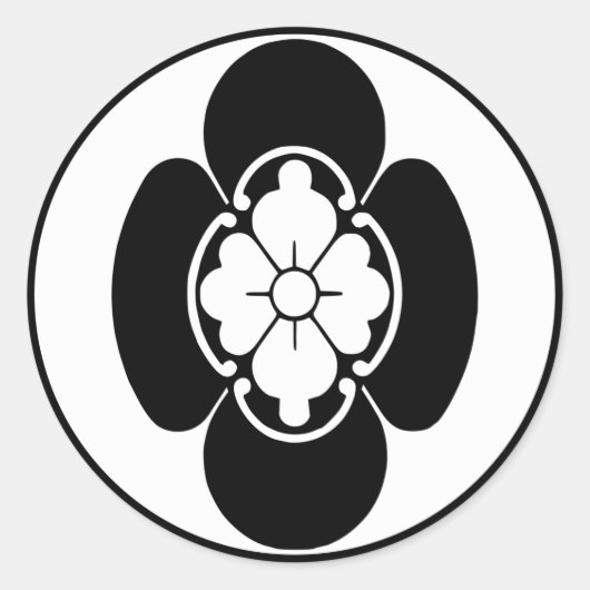 堀田日本のの家紋 ラウンドシール (正面)