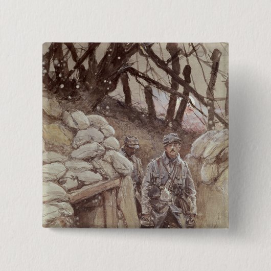 堀、Notre Dame de LoretteのInfantrymen 缶バッジ (正面)