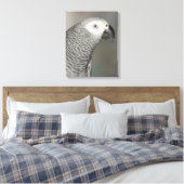 堂々たるアフリカグレイ キャンバスプリント (インサイチュ (寝室))