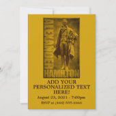 堂々たるアレクサンダー・ハミルトン 招待状 (正面)