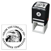 堂々たるハクトウワシの頭部 #2 ライブラリーより セルフインキングスタンプ (インサイチュ)