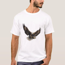堂々たるハクトウワシ グラフィックTシャツ