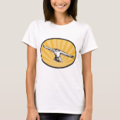 堂々たる鷹 猛禽類 Tシャツ (正面)