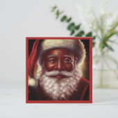 堂々たる黒いサンタ 白いヒゲのサンタ帽 シーズンカード (スタンド正面)