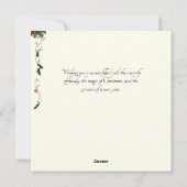 堂々たる黒いサンタ 白ひげサンタの帽子 シーズンカード (裏面)