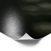 堂々たる黒檀の肖像 鋭い視線 金の輪 フォトプリント (角)