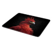 堂々と座る緋色の不死鳥 カッティングボード (角)