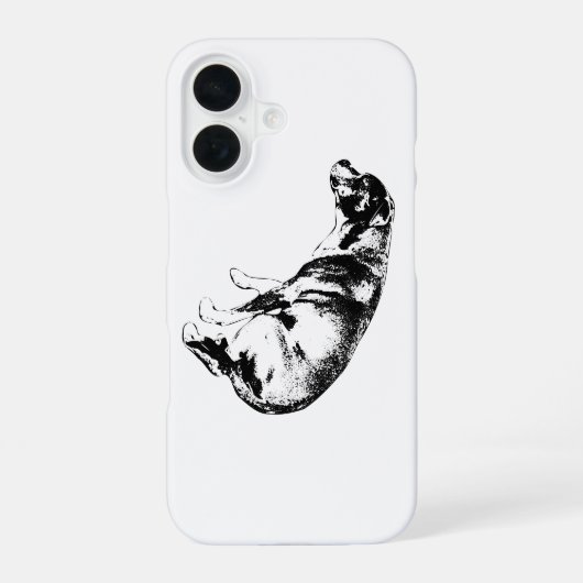 堂々と座る、秋スタイル iPhone 16ケース (裏面)