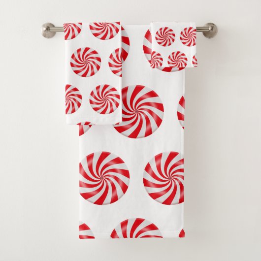 堅いはっか菓子のデザインの浴室タオルセット バスタオルセット (インサイチュ)