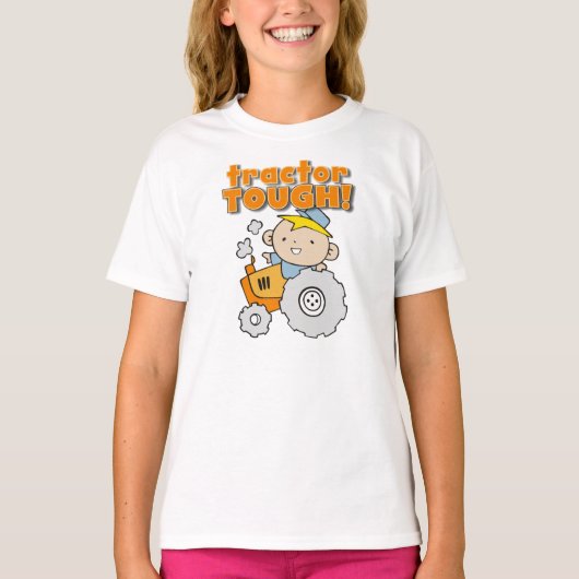 堅いトラクター Tシャツ (正面)