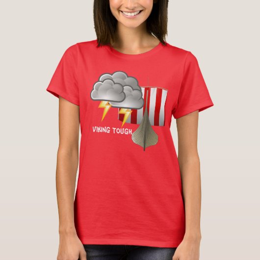 堅いバイキング Tシャツ (正面)