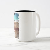 堅いライン釣ざおの魚釣りの巻き枠を採取します ツートーンマグカップ (正面右)