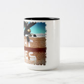 堅いライン釣ざおの魚釣りの巻き枠を採取します ツートーンマグカップ (中央)