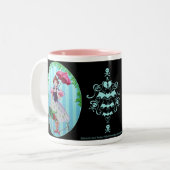 堅いロープの女の子 ツートーンマグカップ (正面左)