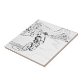 堅い丘の上昇 タイル (側面)