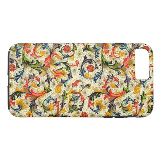 堅い場合とトスカナ式のつる植物のiPhone X/8/7 Case-Mate iPhoneケース (裏面(横))