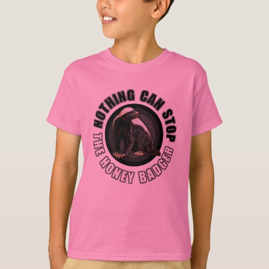 堅い女の子-何もラーテルをストップことができません Tシャツ (正面)