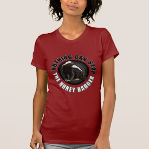 堅い女性-何もラーテルをストップことができません Tシャツ