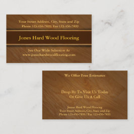堅い木製のフロアーリングの販売の名刺 名刺