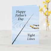 堅い漁師のためのライン父カード カード (黄色い花)