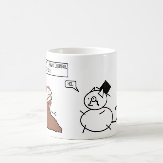 堅い猫 コーヒーマグカップ (中央)