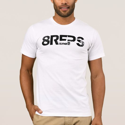 堅い獲得者8REPS Tシャツ (正面)