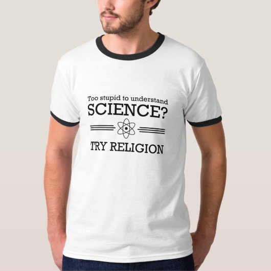 堅い科学余りにか。 Tシャツ (正面)