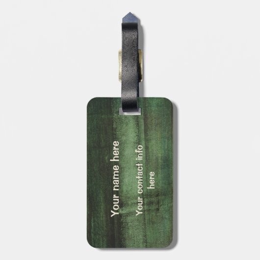 堅い行|のwadersは決して魚釣りの願いを漏らしませんでしたり、飛ばしません ラゲッジタグ (裏面縦)