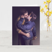 堅い-ちょうどキス(空白のなカード) カード (黄色い花)