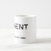 堅くして下さい コーヒーマグカップ (中央)