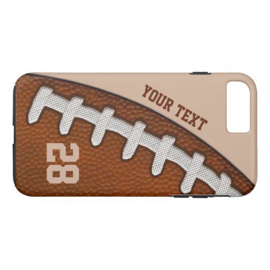 堅くパーソナライズなフットボールのiPhone 7つのプラスのケース Case-Mate iPhoneケース (裏面(横))