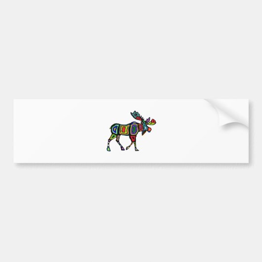 堅の道 バンパーステッカー (正面)