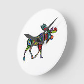 堅の道 ラウンド壁時計 (傾斜)