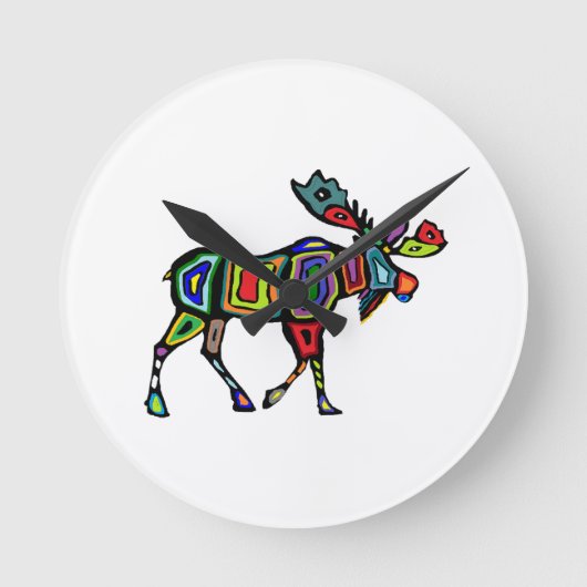 堅の道 ラウンド壁時計 (正面)