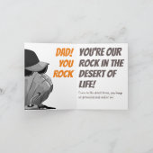 堅実なパパ：父の日のトリビュート カード (内部)