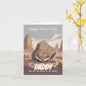 堅実なパパ：父の日のトリビュート カード (黄色い花)