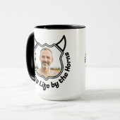 堅牢なカスタム誕生日写真 マグカップ (正面左)