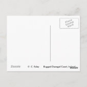 堅牢なドネガル海岸、アイルランドのはがき ポストカード (裏面)